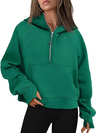 Style Loft Collection Half Zipper Hooded Sweatshirt