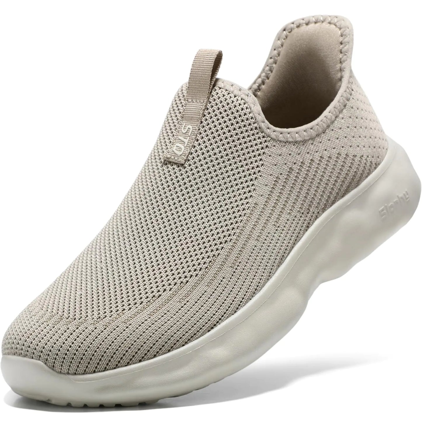 Style Loft Collection STQ Slip on Sneakers for Women, Taupe