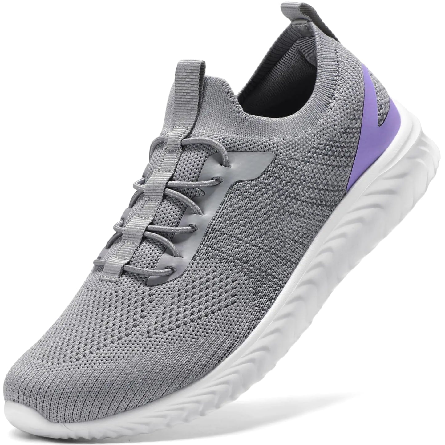 Style Loft Collection STQ Women Walking Shoes, Grey and Purple
