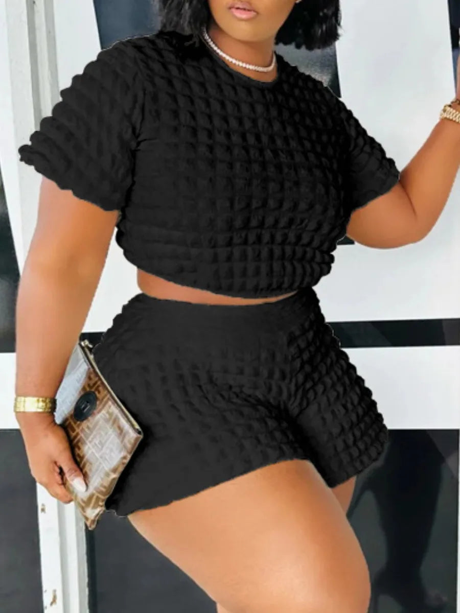 Style Loft Collection Waffle Knit Shorts Set
