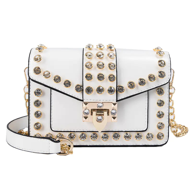 Style Loft Collection Zeeky Rhinestone Chain Shoulder Bag