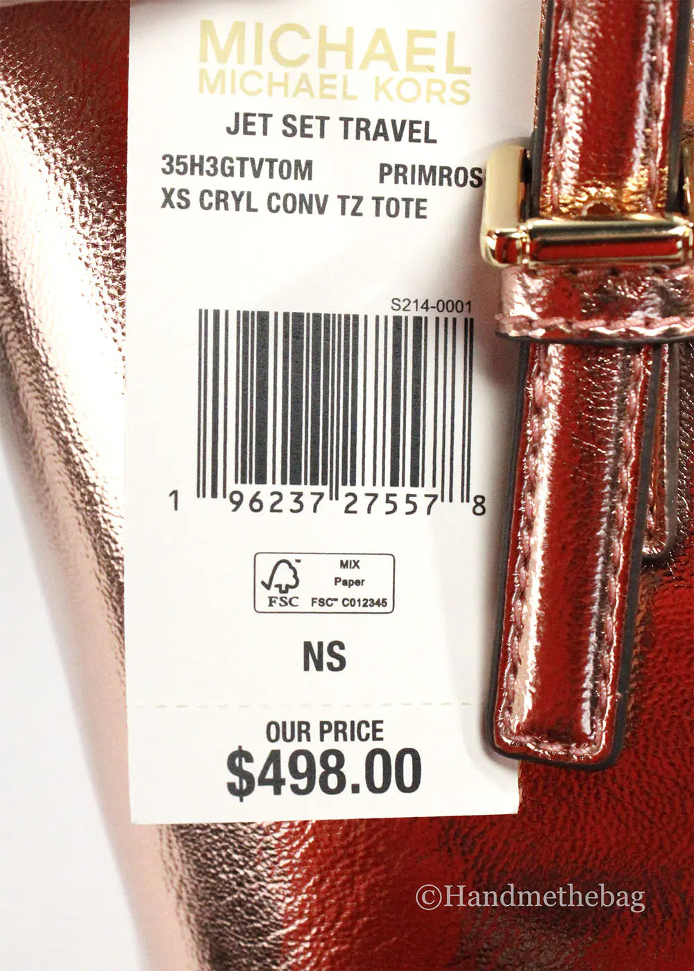 (.3) Style Loft Collection x Michael Kors XS Carryall Tote Convertible Bag
