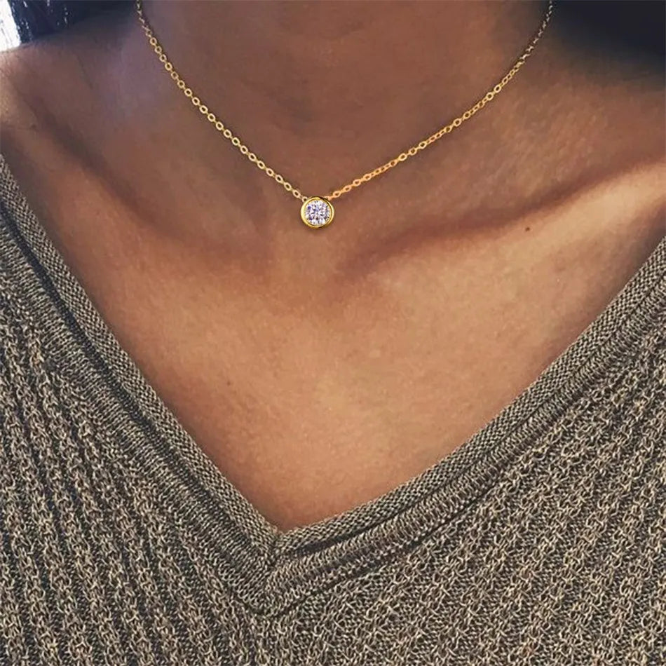 Style Loft Collection Stainless Steel Birth Gemstone Necklace