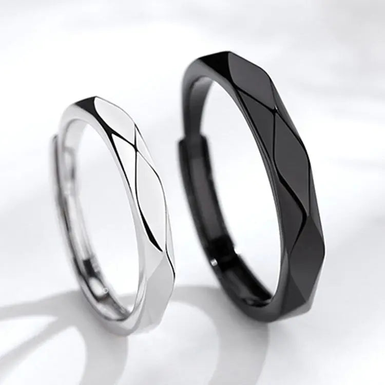 Style Loft Collection Geometric Diamond Couple Rings