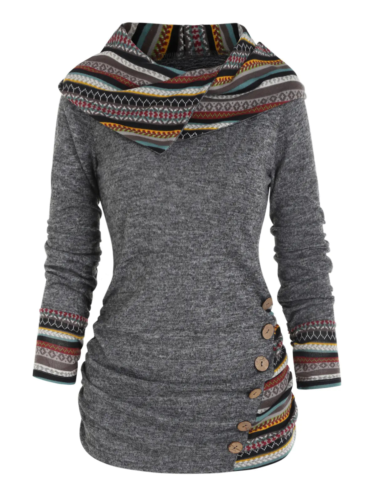 Style Loft Collection Monday Morning Meetings Knitted Long Sleeve Button-Up Top