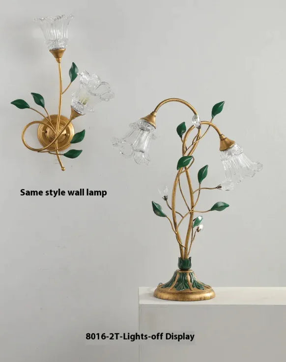 Style Loft Collection Budding White Tulips Lamp