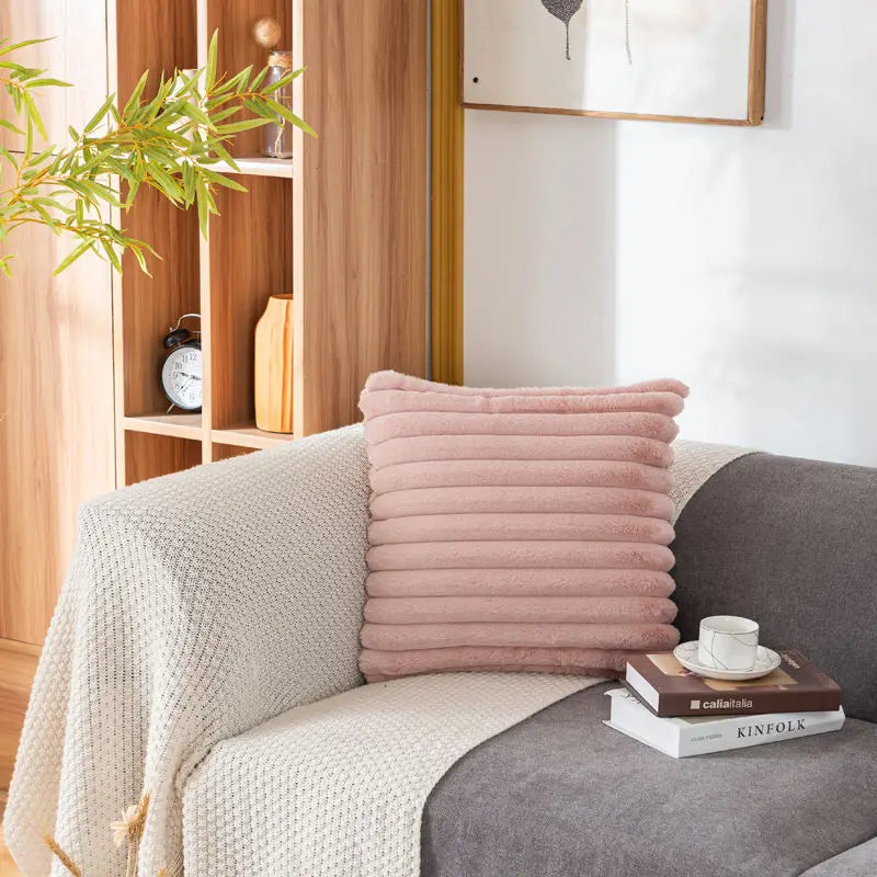 Style Loft Collection Vegan Rabbit Fur Pillowcase