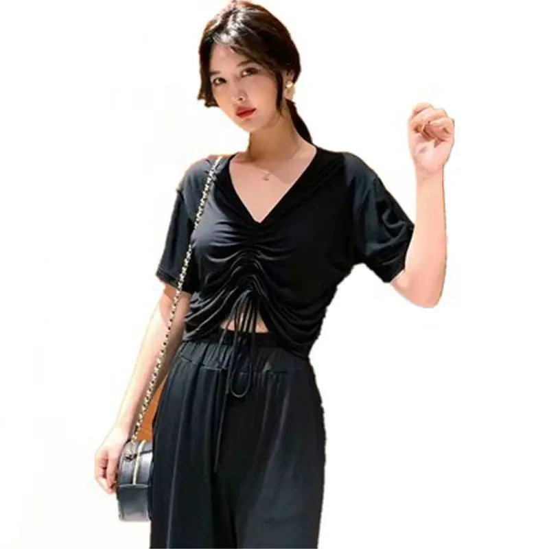 Style Loft Collection Dorm Life Casual Two-Piece Set with Drawstring Top and Pants