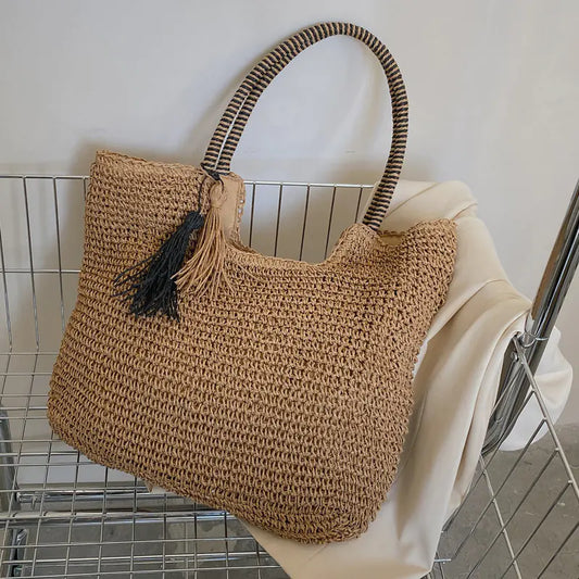 Style Loft Collection Woven Outer Banks Tote Shoulder Bag