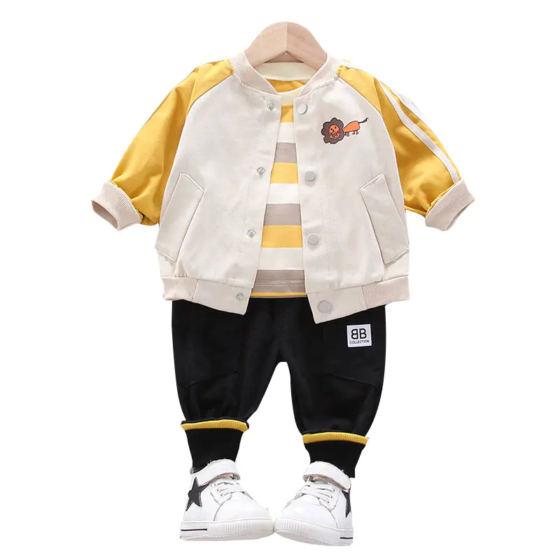 Style Loft Collection BabyStyle Eclat & Elegance Lion Cartoon 3-Piece Tracksuit