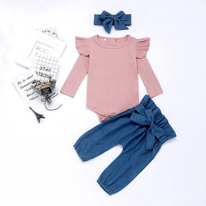 Style Loft Collection KidStyle Long Sleeve Bodysuit and Bowtie Set