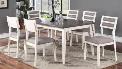 Style Loft Collection Modern Two-Tone Dining Chairs with Cushion Set