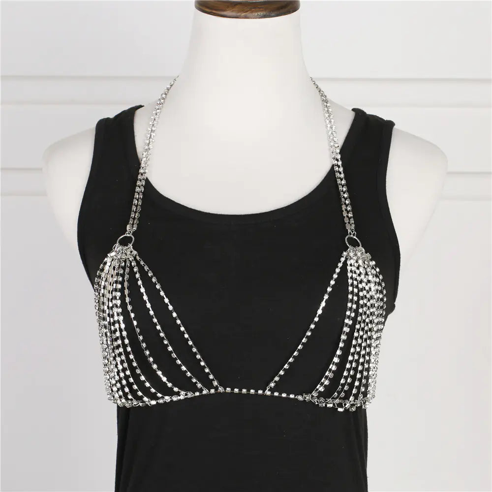 Style Loft Collection Rhinestone Bikini Body Chain Jewelry