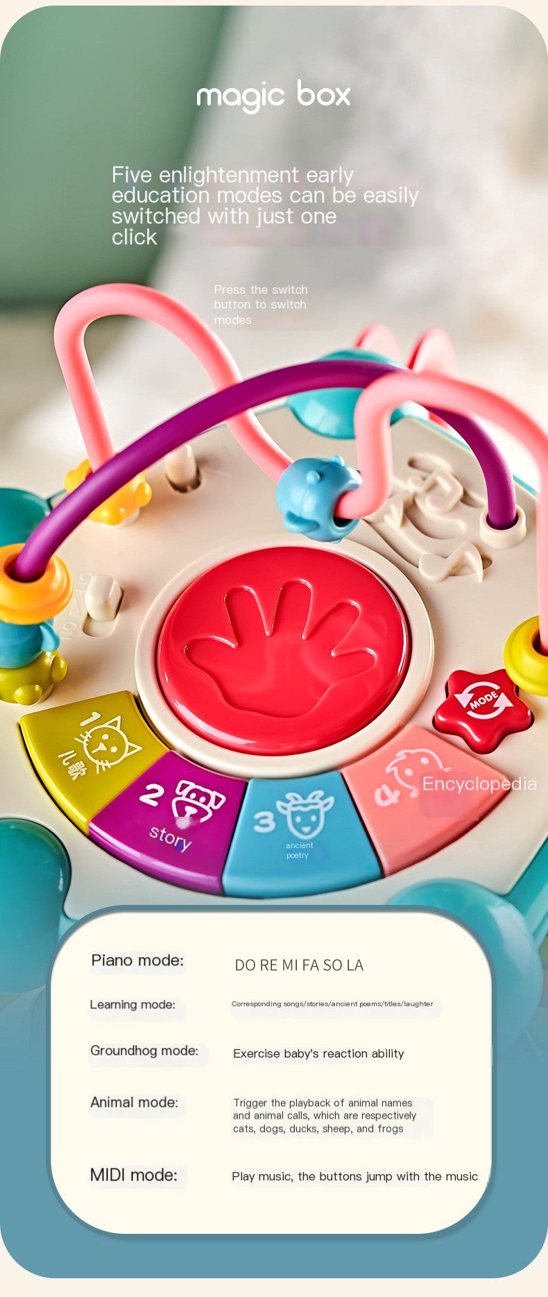 Style Loft Collection BabyLoft Giggle and Play Multi-Functional Music Learning Box
