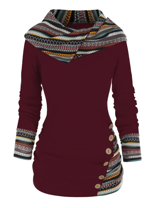 Style Loft Collection Monday Morning Meetings Knitted Long Sleeve Button-Up Top