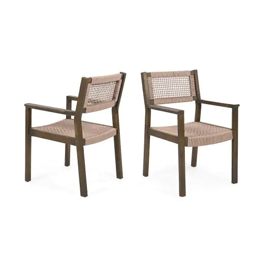 Style Loft Collection Woven Dining Chairs, Set of 2