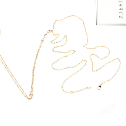 Style Loft Collection White Crystal Body Necklace