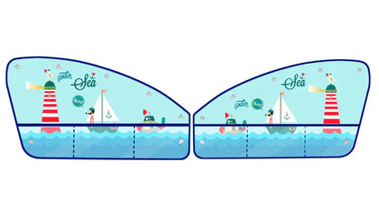 Style Loft Collection Car Sunshade with Storage Pocket and Suction Cups