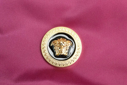 Style Loft Collection x Versace Small Dahlia Nylon Medusa Pendant Crossbody Shoulder Bag