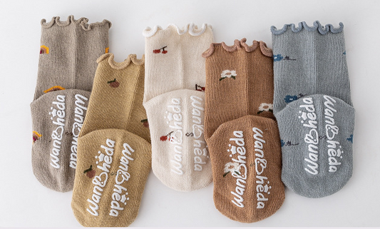 Style Loft Collection BabyLoft Non-Slip Cotton Infant Socks