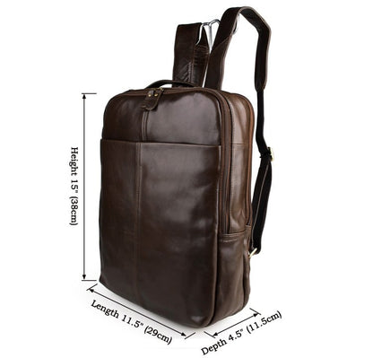 Style Loft Collection StyleTech Visageek Premier Leather Laptop Backpack