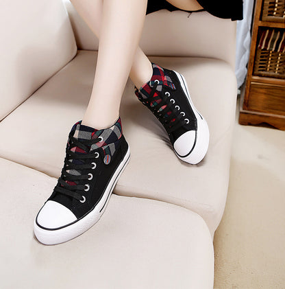 Style Loft Collection Plaid High-Top Canvas Steppers