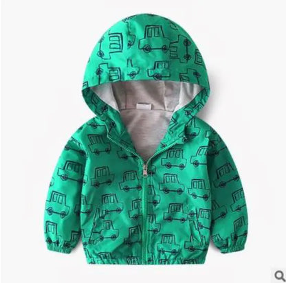 Style Loft Collection Everyday Is Funday Hooded Windbreaker Jacket