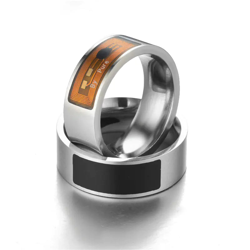 Style Loft Collection CyberStyle Stainless Steel Near Field Communication (NFC) Smart Ring