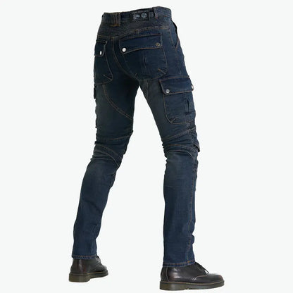 Style Loft Collection AutoStyle Drop-Resistant Multi-Pocket Biker Pants