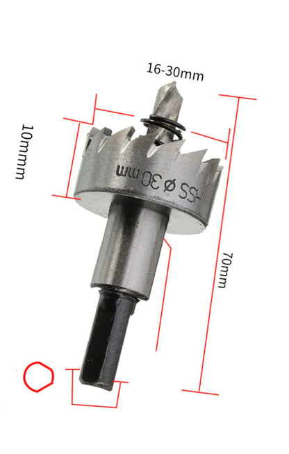 Style Loft Collection ToolStyle 5-Piece HSS Metal and Aluminum Hole Saw Drill Bit Set