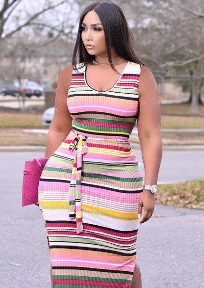 Style Loft Collection LoftStyeElite Kesha Hammock Striped Summer Dress