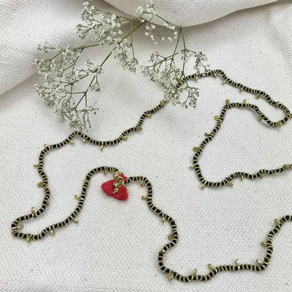 Style Loft Collection Beaded Charm Bracelet-Necklace from Mali