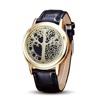 Style Loft Collection Leather Band LED Touchscreen Watch