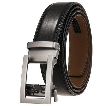 Style Loft Collection 1853 Ranch Genuine Leather Automatic Buckle Belt