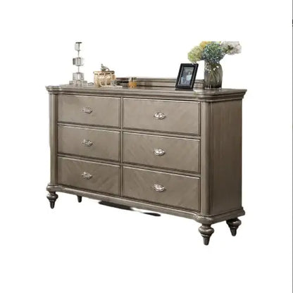 Style Loft Collection Antique Champagne Dresser and Mirror