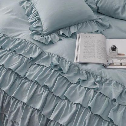 Style Loft Collection Ruffled Washed Cotton Bedroom Set