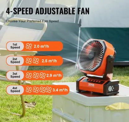 Style Loft Collection 360 Degree Portable Rechargeable Lantern Fan