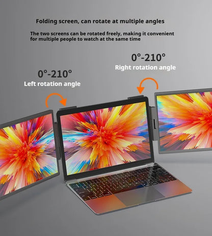 Style Loft Collection CyberStyle 14-inch 1080p Two-Screen Rotatable Laptop Monitors