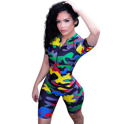 Stye Loft Collection Beline Camo Bodysuit