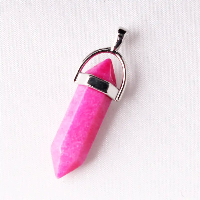 Style Loft Collection Natural Stone Crystal Agate Pendant