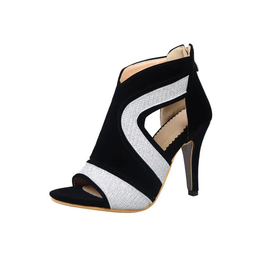 Style Loft Collection Suede Peep Toe High Heels