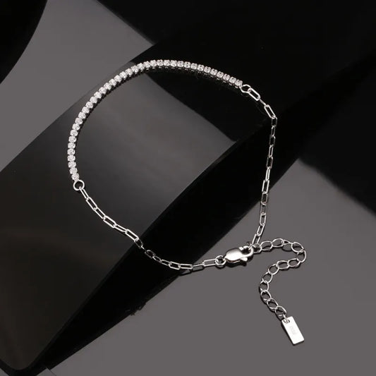 Style Loft Collection Elegant Studded Gold or Sterling Silver Bracelet