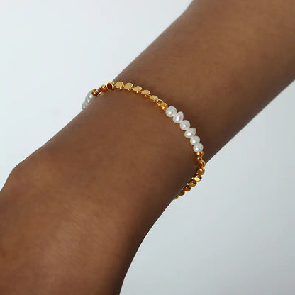 Style Loft Collection Copper and Pearl Bracelet