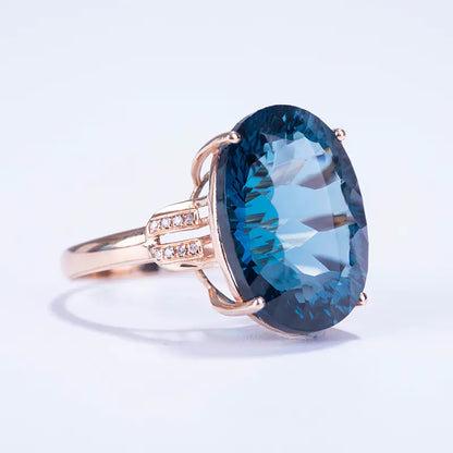 Style Loft Collection Simulated Blue Sapphire Peacock Ring