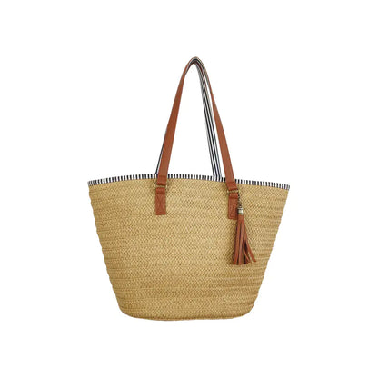 Style Loft Collection Daytona Beach Woven Straw Shoulder Bag