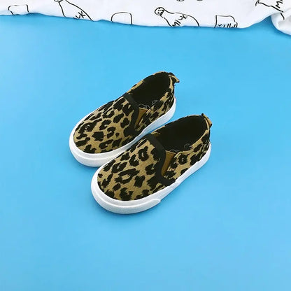 Style Loft Collection Kids' Leopard Print Canvas Sneakers