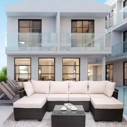 Style Loft Collection 7 Piece All-Weather Outdoor Garden Patio Furniture