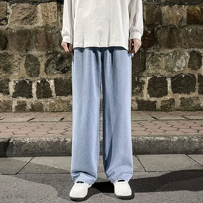 Style Loft Collection Like It Or Love It Loose Fit Denim Wide-Leg Pants