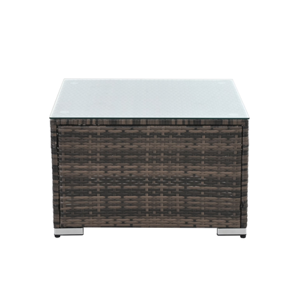 Style Loft Collection All-Weather Wicker Patio Set with Glass Table
