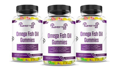 (.18) Style Loft Collection Omega Fish Oil Gummies for Joints, Heart, Vision, Brain, and Nerves